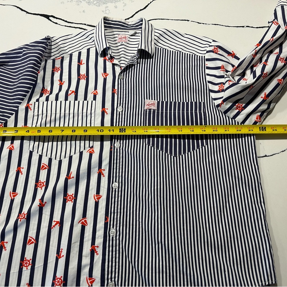Vintage Norris brand mixed patterned men’s shirt made in England - Picture 5 of 7